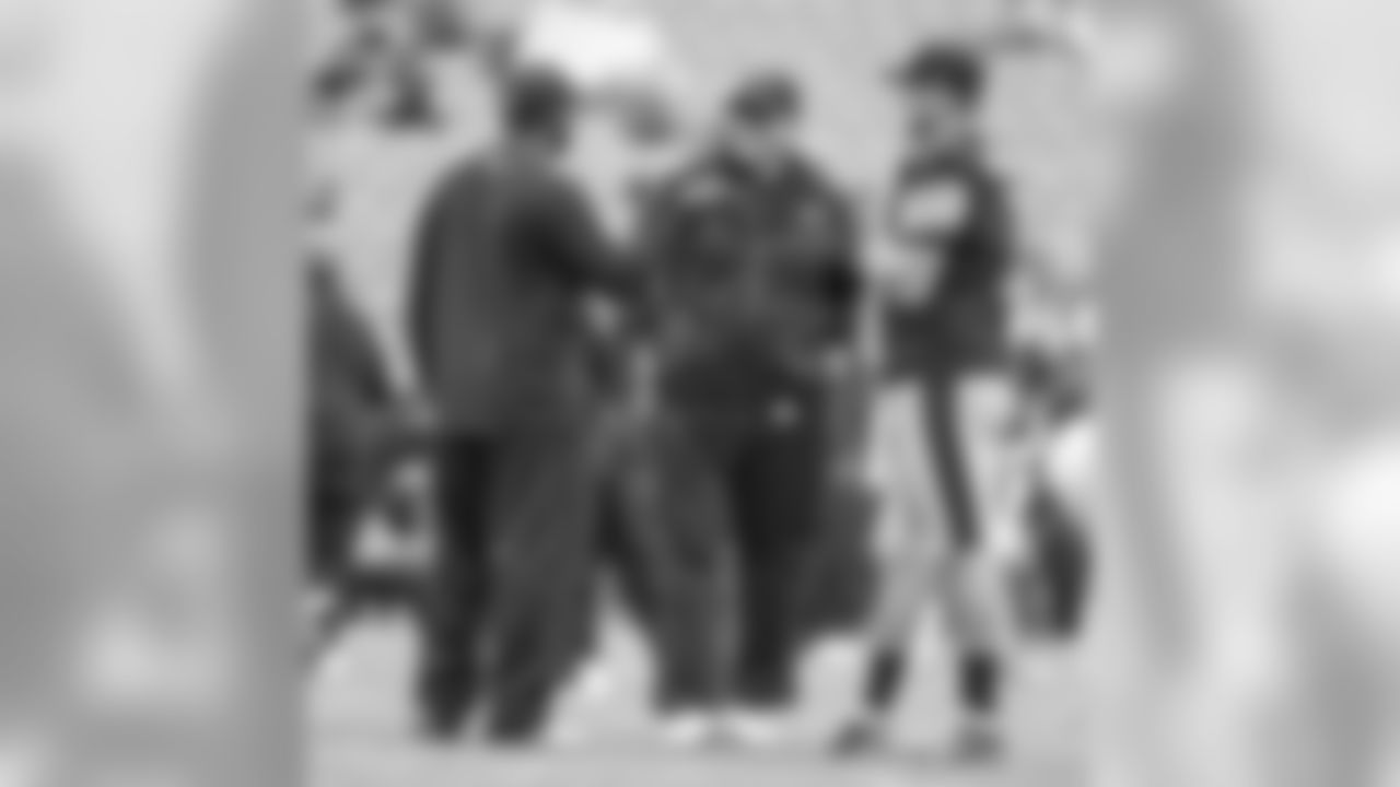 Head Coach Mike Tomlin, Ron Rivera, and Ben Roethlisberger