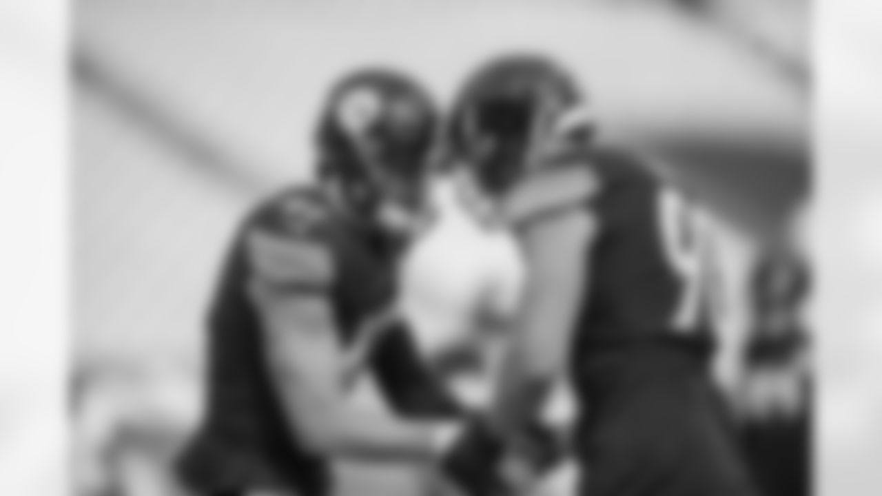 Pittsburgh Steelers linebacker Robert Spillane (41) and Pittsburgh Steelers linebacker T.J. Watt (90) during a regular season game between the Pittsburgh Steelers and the Houston Texans, Sunday, Sept. 27, 2020 in Pittsburgh, PA. The Steelers defeated the Texans 28-21. (Karl Roser / Pittsburgh Steelers)