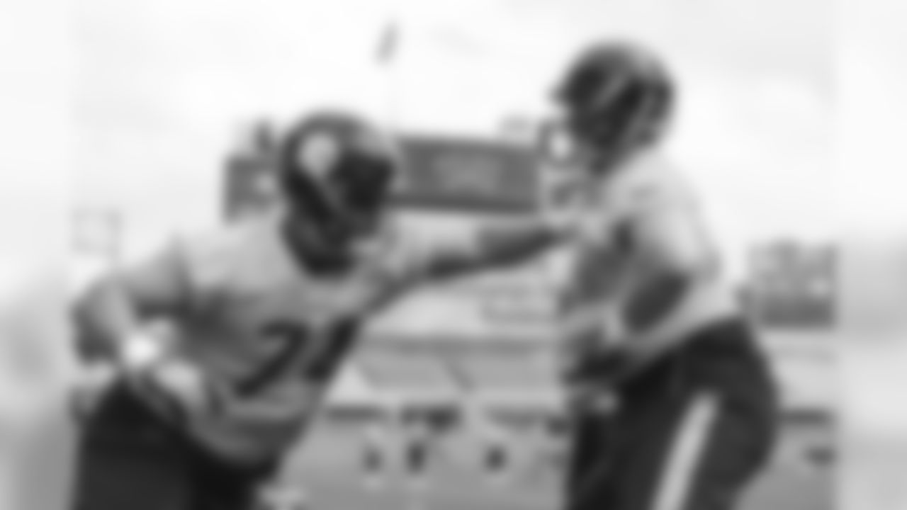 The Pittsburgh Steelers rookies practice at the UPMC Rooney Sports Complex.