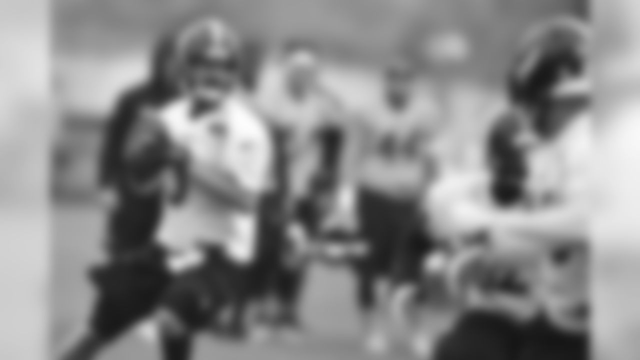 Pittsburgh Steelers players participate in the Organized Team Activity (OTA) at the UPMC Rooney Sports Complex.