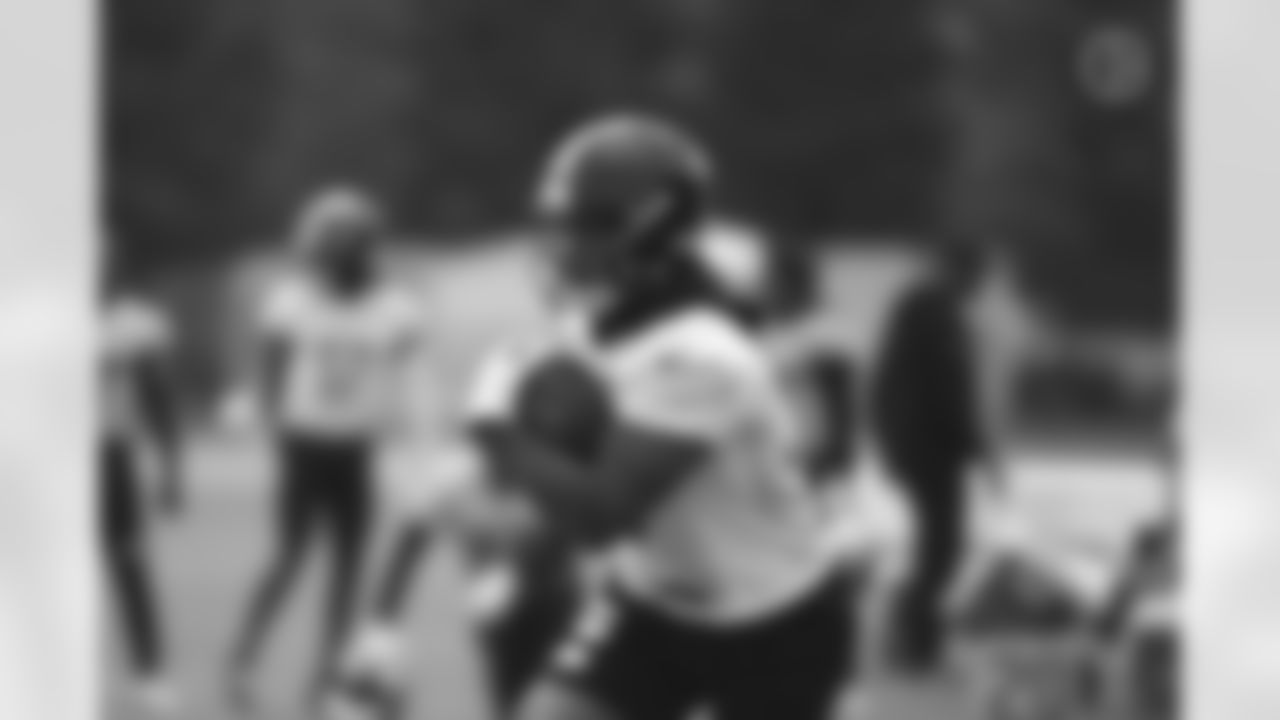 Pittsburgh Steelers running back James Conner (30) practices at the UPMC Rooney Sports Complex preparing for a Week 2 matchup against the Denver Broncos, Friday, Sept. 18, 2020 in Pittsburgh, PA. (Caitlyn Epes / Pittsburgh Steelers)