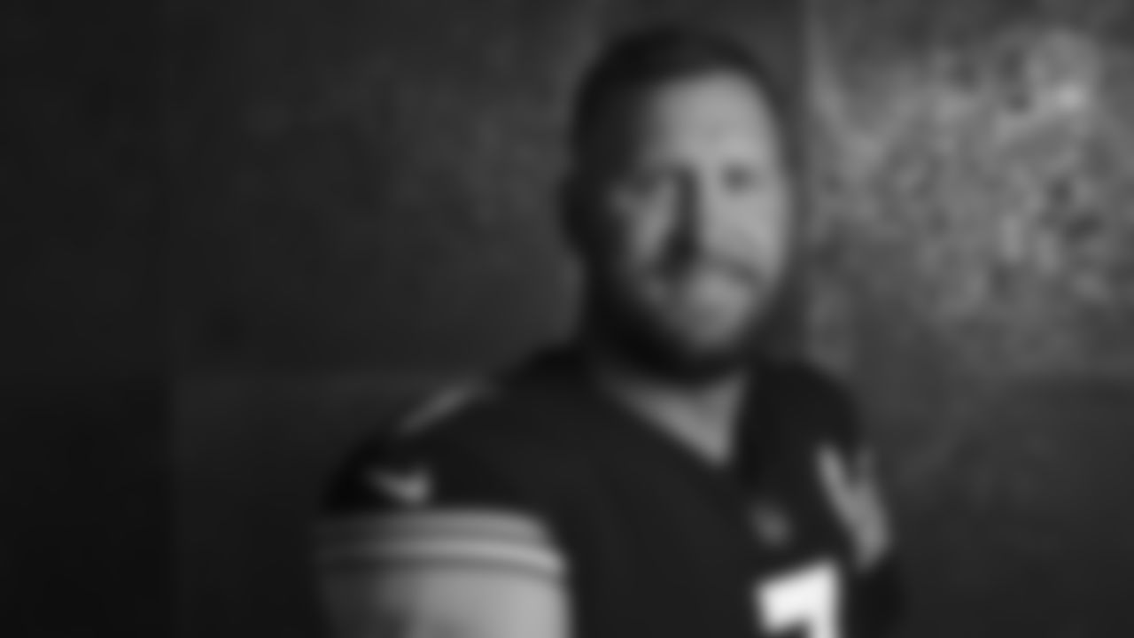 Pittsburgh Steelers quarterback Ben Roethlisberger (7) poses for a photo during the Steelers 2021 media day, Saturday, July 24, 2021 in Pittsburgh, PA. (Karl Roser / Pittsburgh Steelers)
