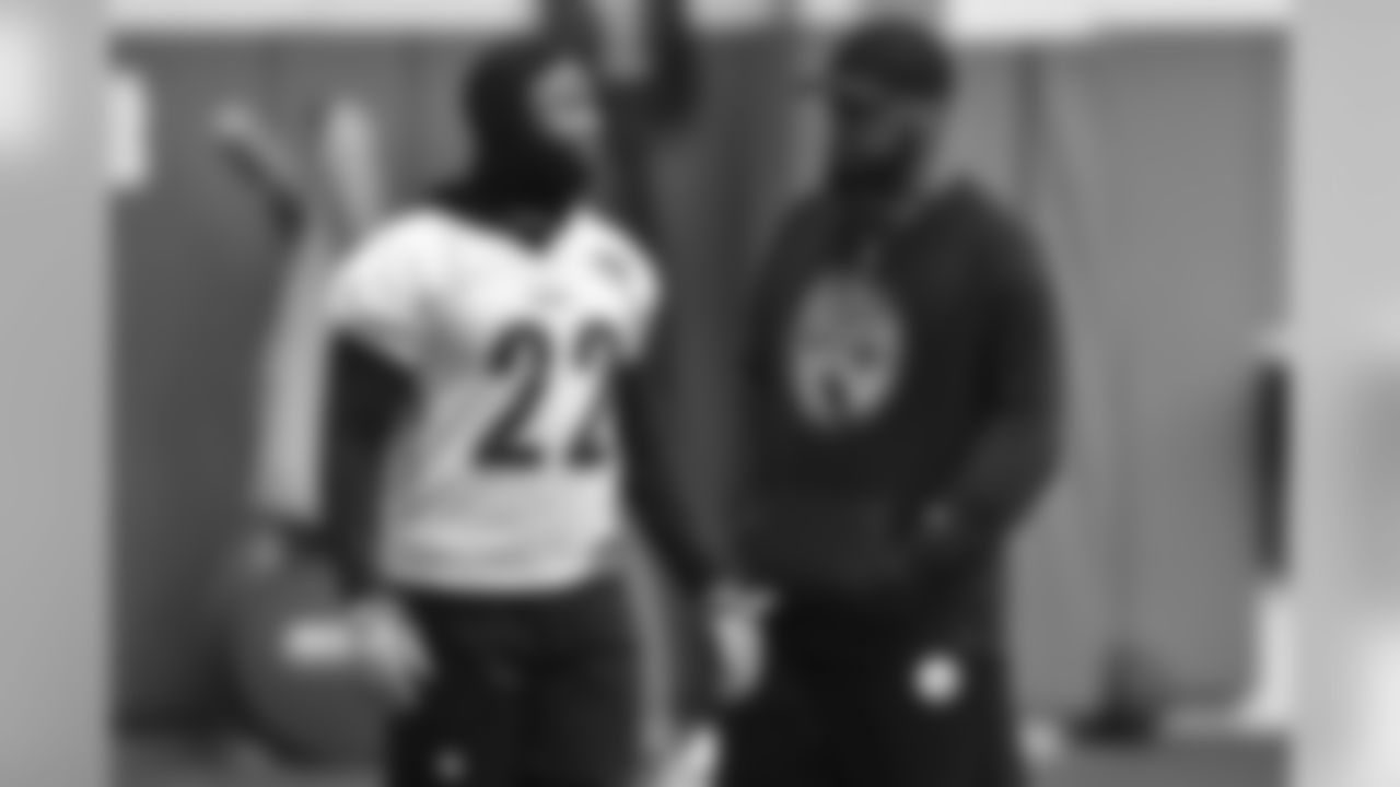 Stevan Ridley and Head Coach Mike Tomlin