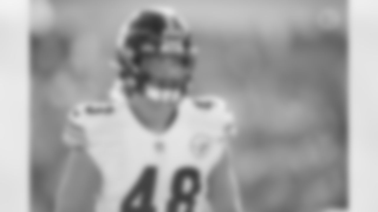 Pittsburgh Steelers linebacker Derrek Tuszka (48) during a regular season game between the Pittsburgh Steelers and the Cincinnati Bengals, Sunday, Nov. 28, 2021 in Cincinnati, OH. The Bengals beat the Steelers 41-10. (Karl Roser / Pittsburgh Steelers)