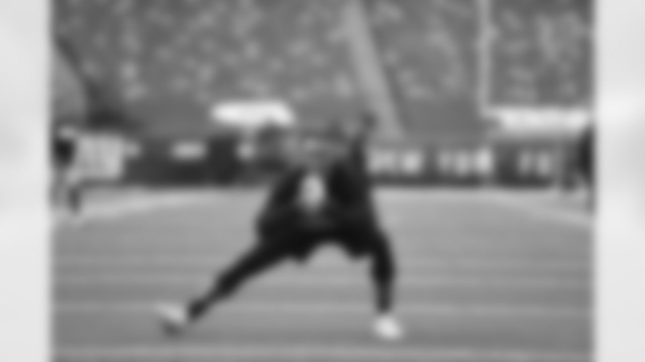 Pittsburgh Steelers cornerback Joe Haden (23) warms up before a regular season game between the Pittsburgh Steelers and the New York Giants, Monday, Sept. 14, 2020 in East Rutherford, NJ. (Karl Roser / Pittsburgh Steelers)