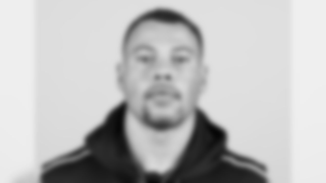 Charlotte defensive end Alex Highsmith poses for a headshot during the 2020 NFL Scouting Combine, Wednesday, Feb. 26, 2020 in Indianapolis. (Ben Liebenberg via AP)