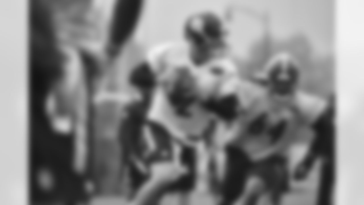 The Pittsburgh Steelers rookies practice at the UPMC Rooney Sports Complex.