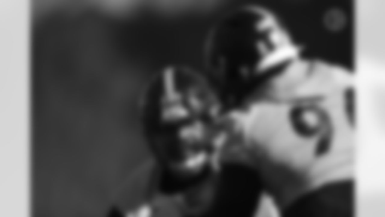 Pittsburgh Steelers defensive lineman Daniel Archibong (61) during practice at the UPMC Rooney Sports Complex preparing for a Week 9 matchup against the Chicago Bears, Friday, Nov. 5, 2021 in Pittsburgh, PA. (Karl Roser / Pittsburgh Steelers)