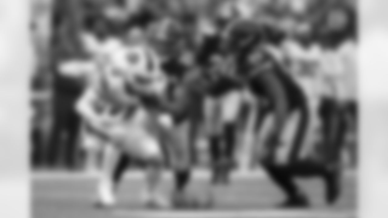 Pittsburgh Steelers defensive back Tre Norwood (21) and Pittsburgh Steelers linebacker Devin Bush (55) during a regular season game between the Pittsburgh Steelers and the Buffalo Bills, Sunday, Sept. 12, 2021 in Buffalo, NY. The Steelers defeated the Bills 23-16. (Karl Roser / Pittsburgh Steelers)