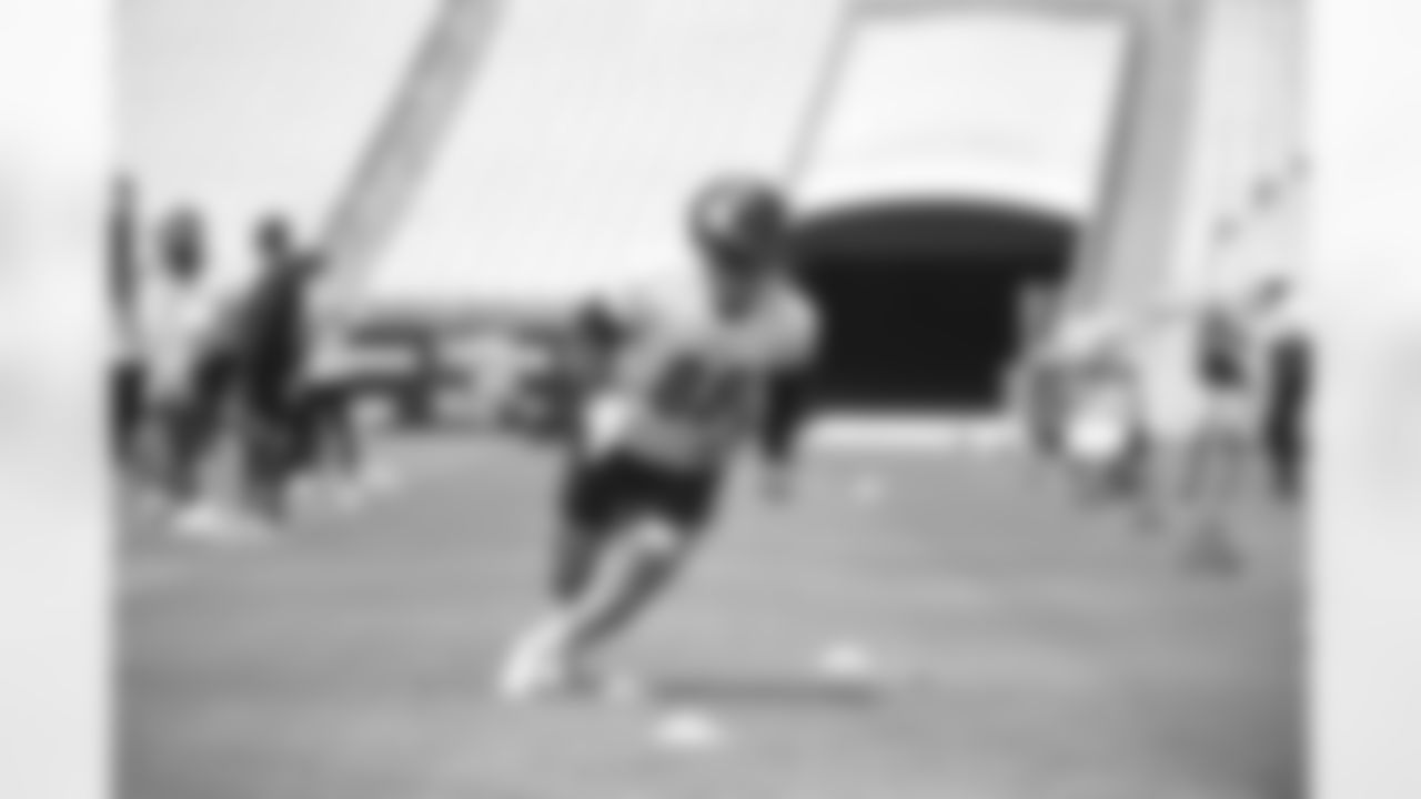 Pittsburgh Steelers tight end Pat Freiermuth (88) practices at Heinz Field during the 2021 Minicamp, Tuesday June 15, 2021. (Caitlyn Epes / Pittsburgh Steelers)