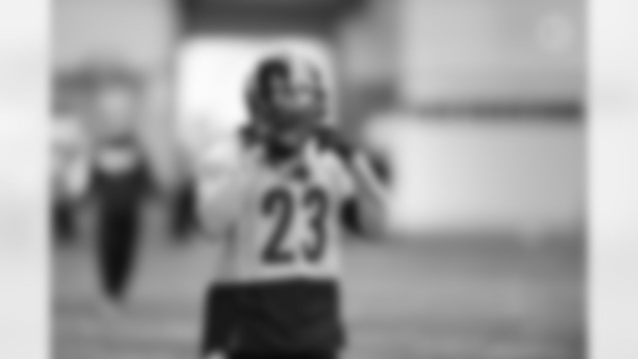 Pittsburgh Steelers cornerback Joe Haden (23) practices at the UPMC Rooney Sports Complex preparing for a Week 10 matchup against the Cincinnati Bengals, Wednesday, Nov. 11, 2020 in Pittsburgh, PA. (Karl Roser / Pittsburgh Steelers)