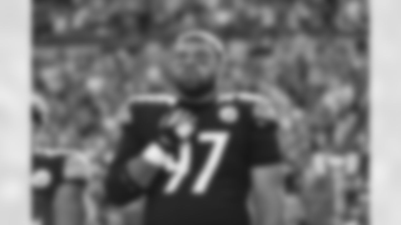 Pittsburgh Steelers defensive tackle Cameron Heyward (97) during a preseason game between the Pittsburgh Steelers and the Detroit Lions, Sunday, Aug. 28, 2022 in Pittsburgh, PA. (Karl Roser / Pittsburgh Steelers)
