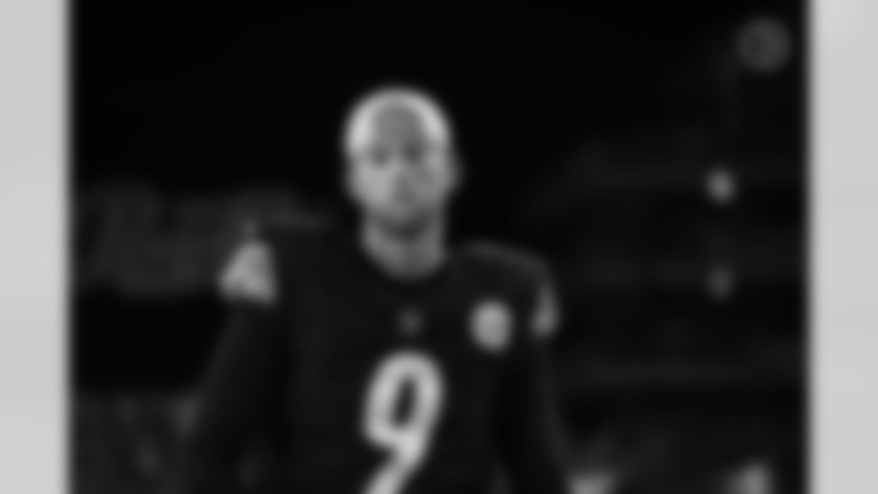 Pittsburgh Steelers kicker Chris Boswell (9) during a regular season game between the Pittsburgh Steelers and the Seattle Seahawks, Sunday, Oct. 17, 2021 in Pittsburgh, PA. (Arron Anastasia / Pittsburgh Steelers)