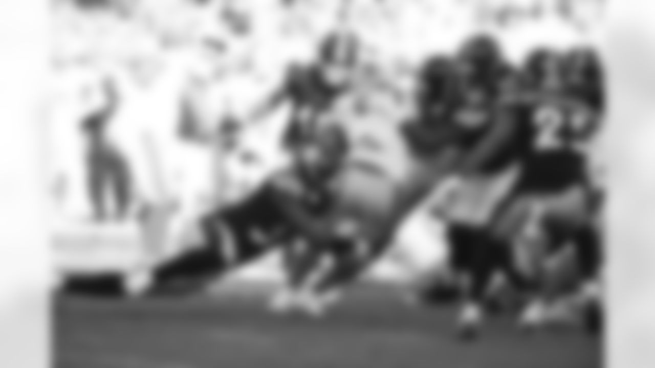 Pittsburgh Steelers linebacker Devin Bush (55) and Pittsburgh Steelers linebacker Myles Jack (51) during a preseason game between the Pittsburgh Steelers and the Detroit Lions, Sunday, Aug. 28, 2022 in Pittsburgh, PA. (Abigail Dean / Pittsburgh Steelers)