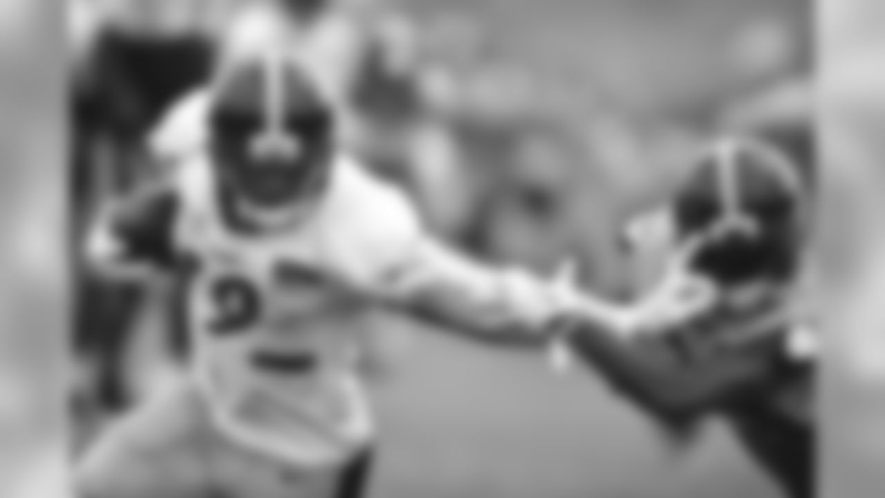 JuJu Smith-Schuster and Mike Hilton