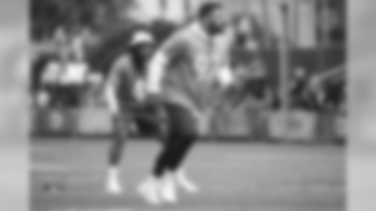 The AFC Pro Bowl team practices at the ESPN Wide World of Sports in Orlando, FL.