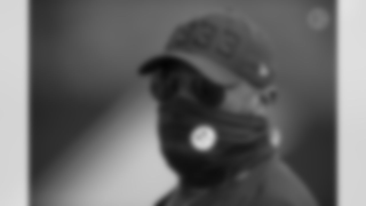Pittsburgh Steelers Head Coach Mike Tomlin during practice at the UPMC Rooney Sports Complex preparing for a Week 4 matchup against the Tennessee Titans, Wednesday, Sept. 30, 2020 in Pittsburgh, PA. (Karl Roser / Pittsburgh Steelers)