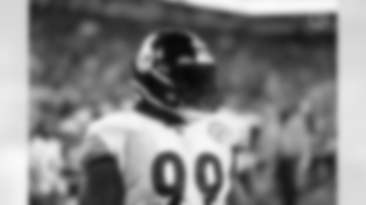 Pittsburgh Steelers defensive tackle Larry Ogunjobi (99) during a regular season game between the Pittsburgh Steelers and the Miami Dolphins, Sunday, Oct. 23, 2022 in Miami, FL. (Karl Roser / Pittsburgh Steelers)