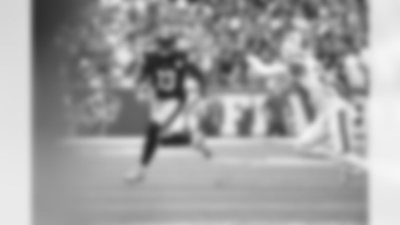 Pittsburgh Steelers wide receiver James Washington (13) during a regular season game between the Pittsburgh Steelers and the Buffalo Bills, Sunday, Sept. 12, 2021 in Buffalo, NY. (Caitlyn Epes / Pittsburgh Steelers)