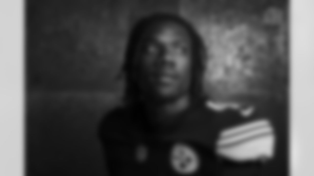 Pittsburgh Steelers defensive back James Pierre (42) poses for a photo during the Steelers 2021 media day, Friday, July 23, 2021 in Pittsburgh, PA. (Caitlyn Epes / Pittsburgh Steelers)