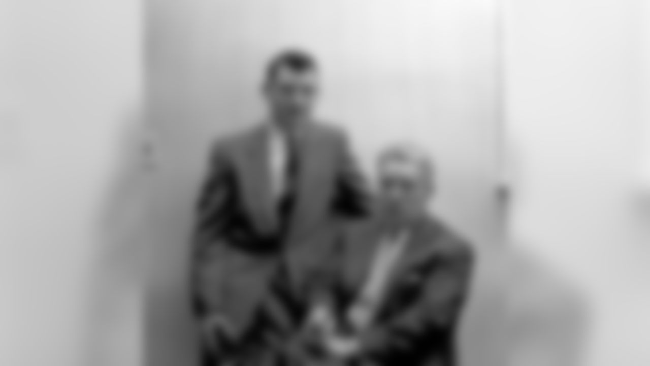 Dan Rooney and his father, Art Rooney.