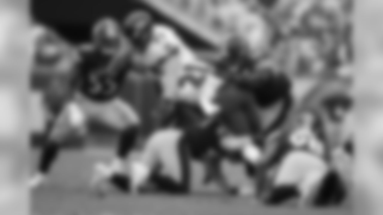Devin Bush, Tyler Matakevich, Vince Williams and Javon Hargrave