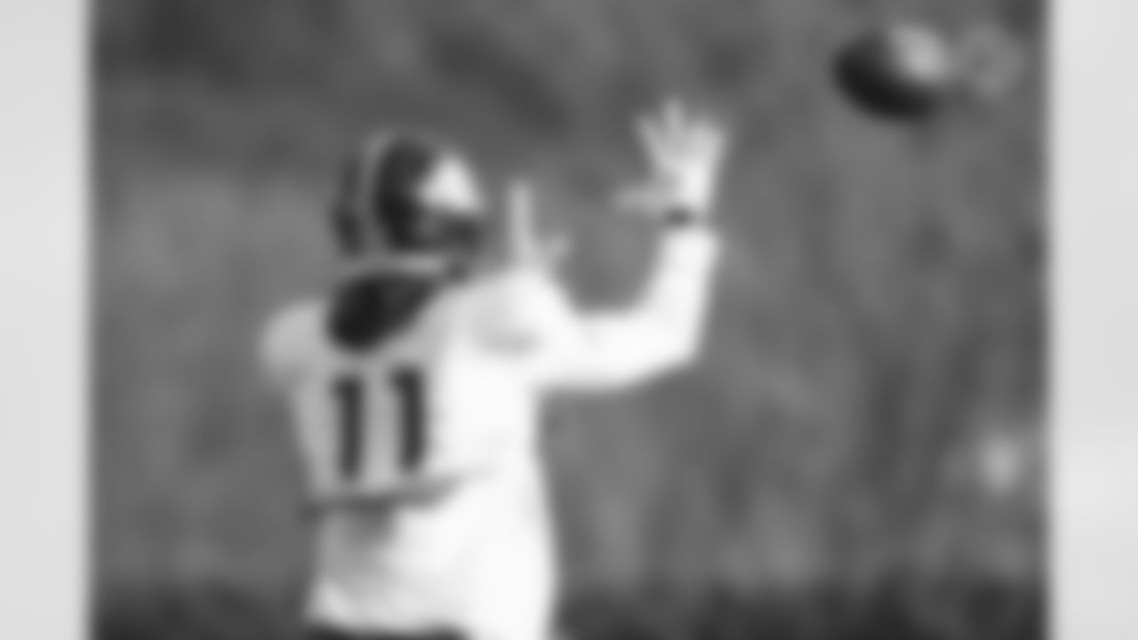 Pittsburgh Steelers wide receiver Chase Claypool (11) practices at the UPMC Rooney Sports Complex preparing for a Week 14 matchup against the Buffalo Bills, Friday, Dec. 11, 2020 in Pittsburgh, PA. (Caitlyn Epes / Pittsburgh Steelers)