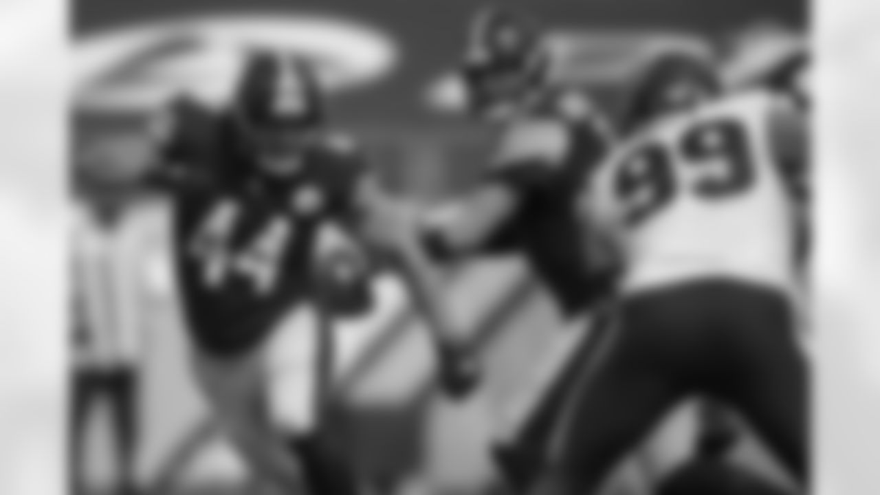 Pittsburgh Steelers fullback Derek Watt (44) during a regular season game between the Pittsburgh Steelers and the Houston Texans, Sunday, Sept. 27, 2020 in Pittsburgh, PA. The Steelers defeated the Texans 28-21. (Karl Roser / Pittsburgh Steelers)