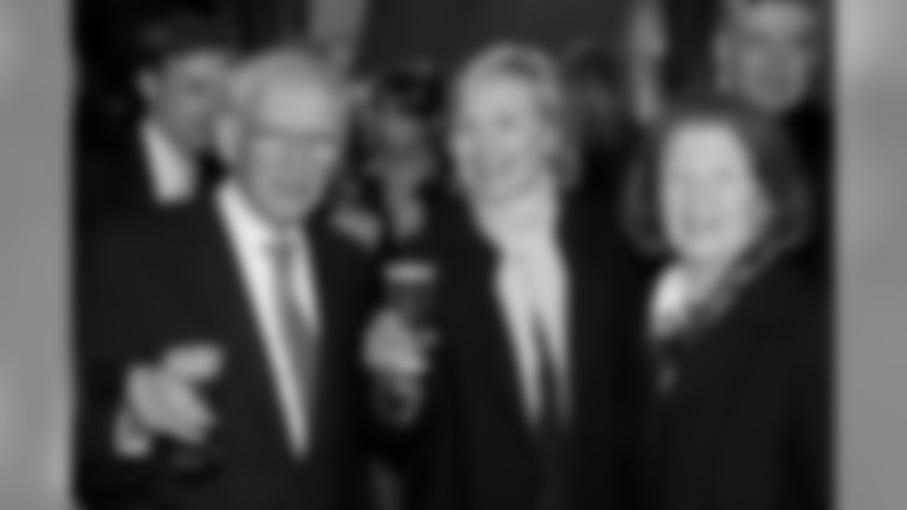 Ambassador Dan Rooney and his wife Patricia Rooney are joined by Secretary of State Hillary Clinton on St. Patrick's Day in Ireland.