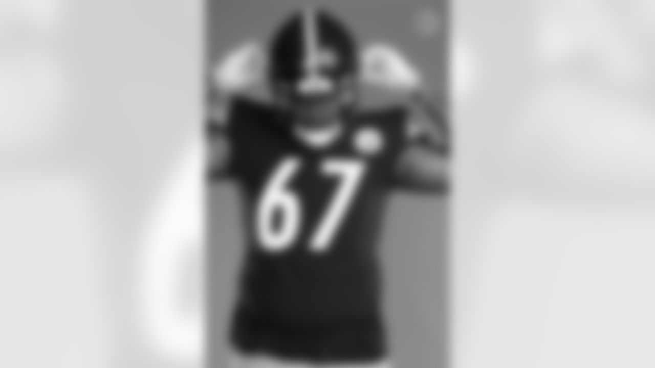 Pittsburgh Steelers defensive end Calvin Taylor (67) poses for a photo during the Steelers 2021 media day, Friday, July 23, 2021 in Pittsburgh, PA. (Caitlyn Epes / Pittsburgh Steelers)