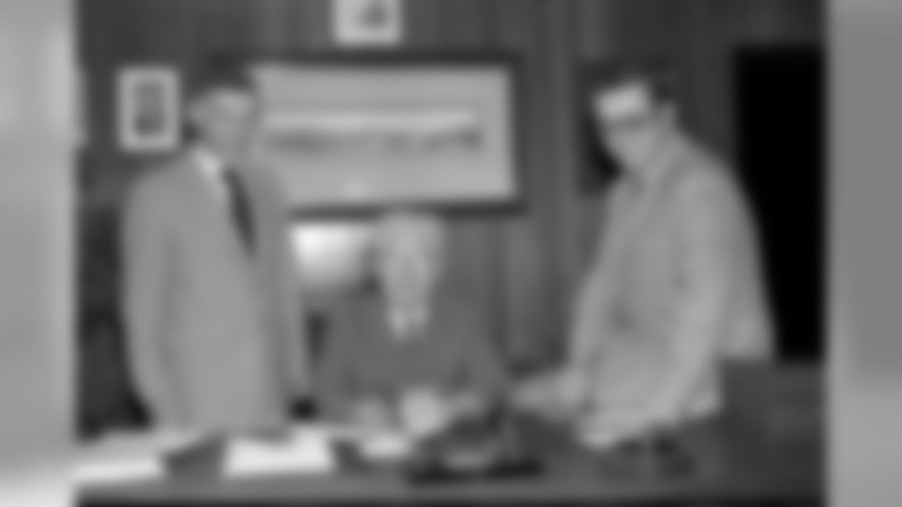 Dan Rooney with his father Art Rooney and brother Art Rooney Jr.