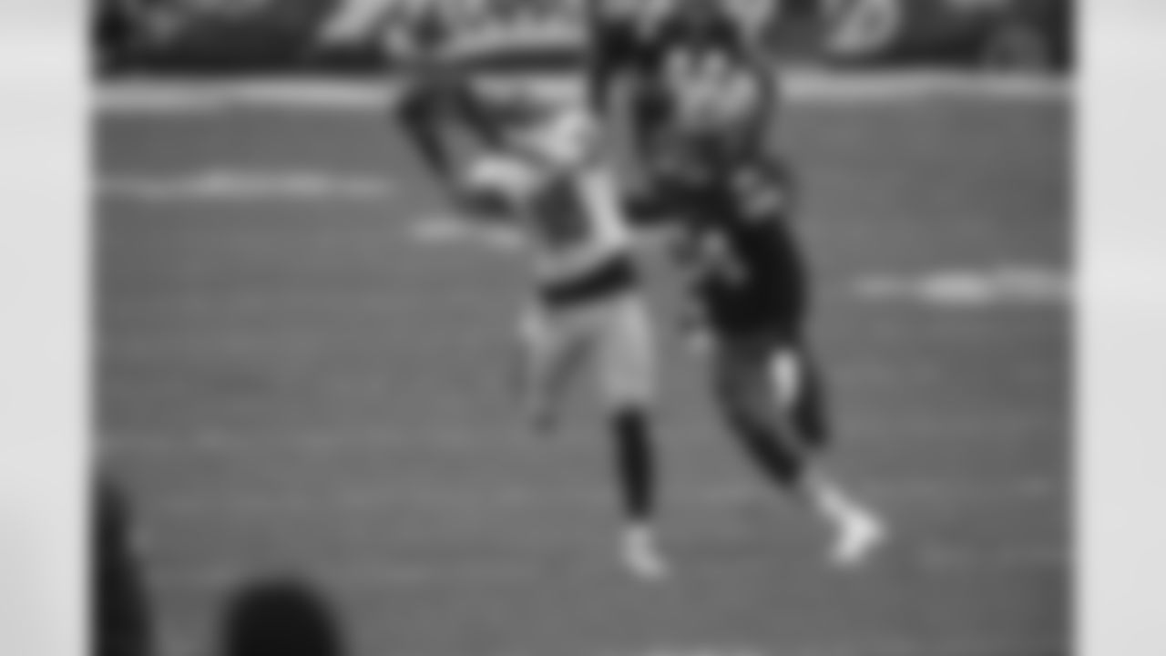 Pittsburgh Steelers wide receiver Diontae Johnson (18) during a regular season game between the Pittsburgh Steelers and the Cleveland Browns, Sunday, Jan. 3, 2021 in Cleveland, OH. The Browns beat the Steelers 24-22. (Caitlyn Epes / Pittsburgh Steelers)