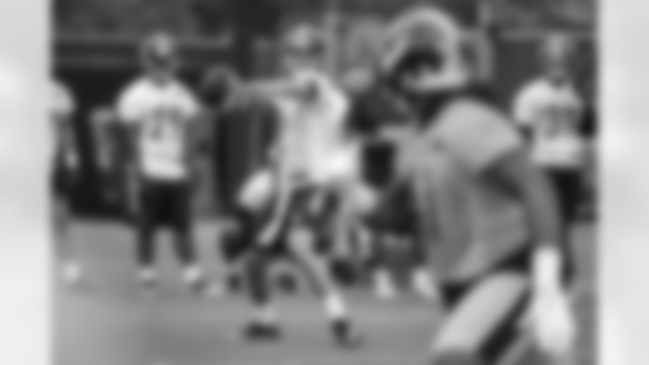 The Pittsburgh Steelers rookies practice at the UPMC Rooney Sports Complex.