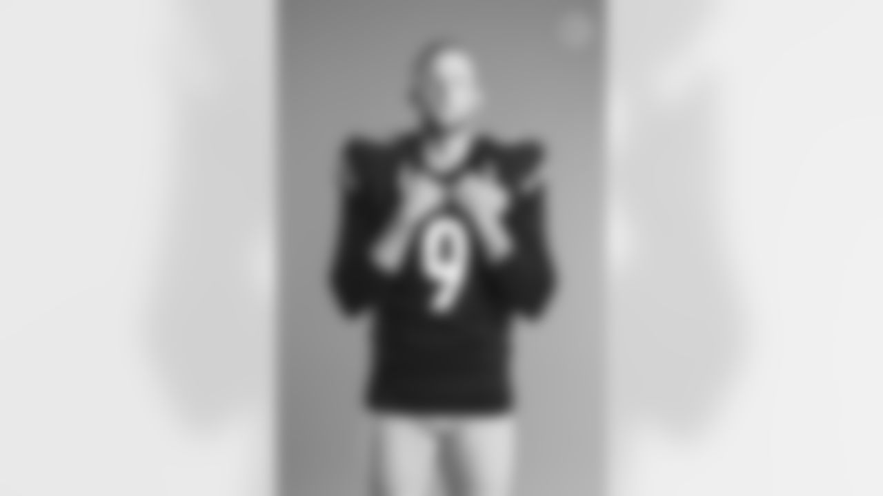 Pittsburgh Steelers kicker Chris Boswell (9) poses for a photo during the Steelers 2021 media day, Friday, July 23, 2021 in Pittsburgh, PA. (Karl Roser / Pittsburgh Steelers)
