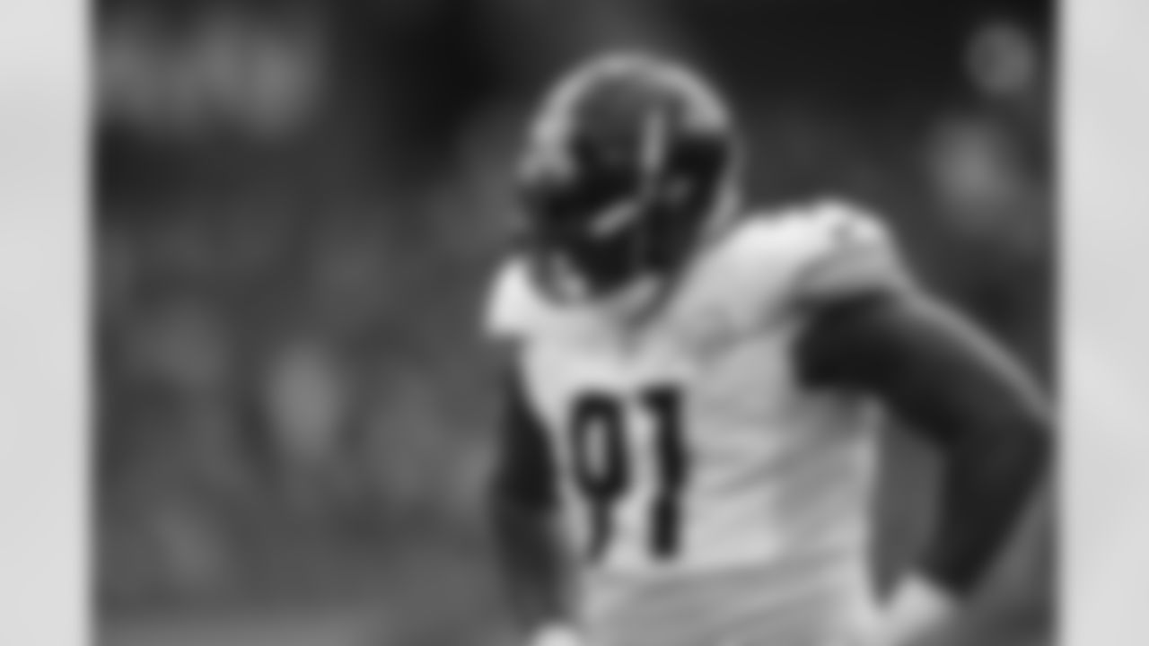 Pittsburgh Steelers defensive end Stephon Tuitt (91) during a regular season game between the Pittsburgh Steelers and the Tennessee Titans, Sunday, Oct. 25, 2020 in Nashville, TN. (Karl Roser / Pittsburgh Steelers)