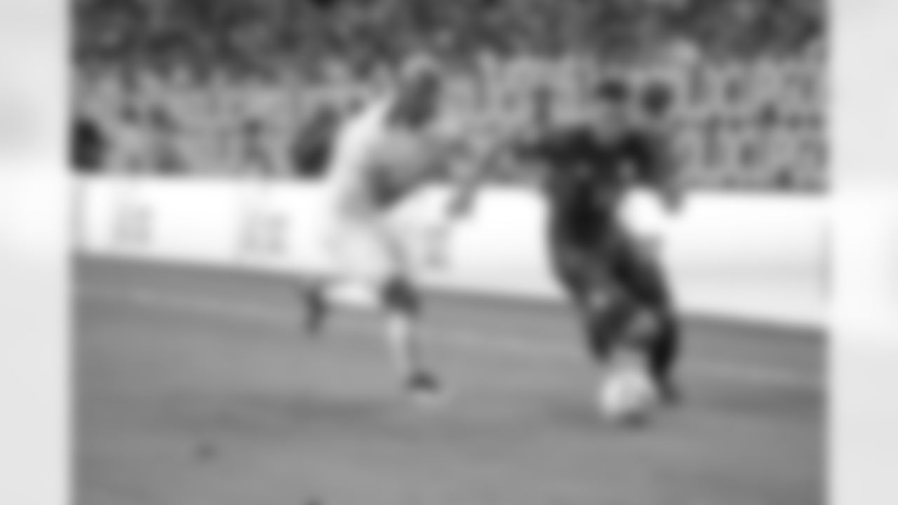 A June 25, 2023 image from the Gold Cup Soccer match featuring Mexico vs. Honduras at NRG Stadium in Houston, TX.