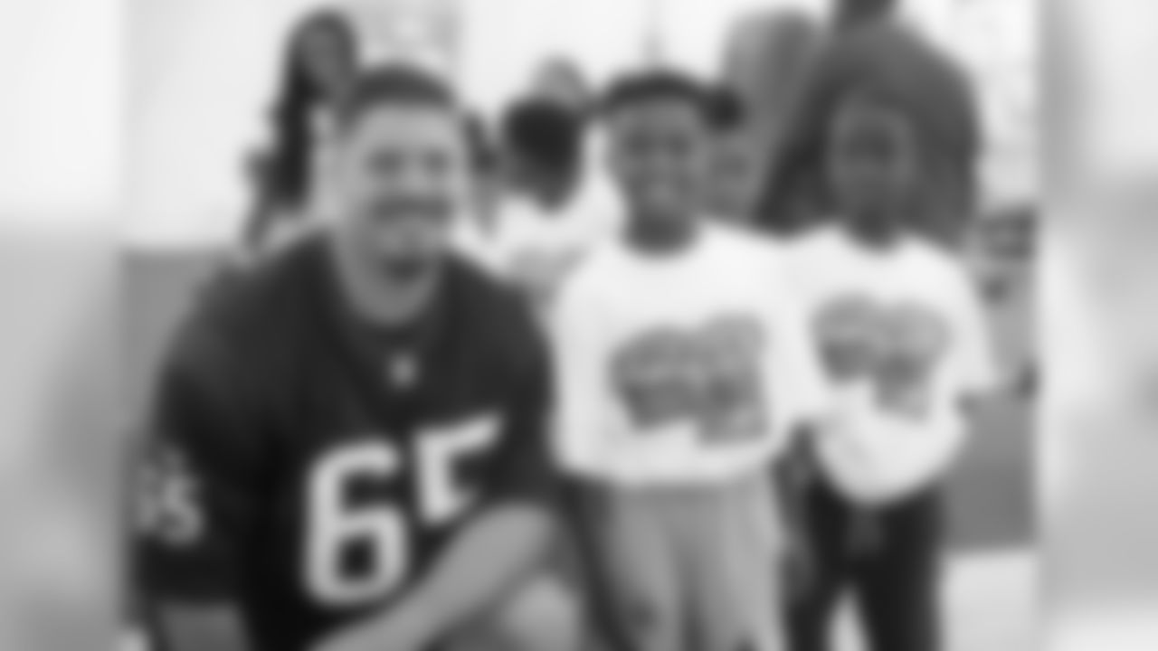 A June 27, 2018 image of the Play 60 Character Camp held at the Texans indoor practice field.