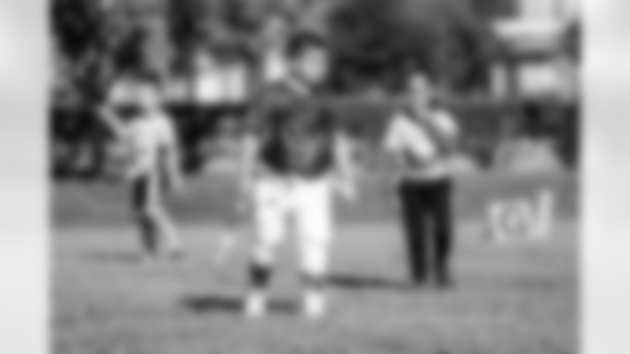 An image from the Papa John's Flag football event at the Texans YMCA on Sept. 25, 2021.