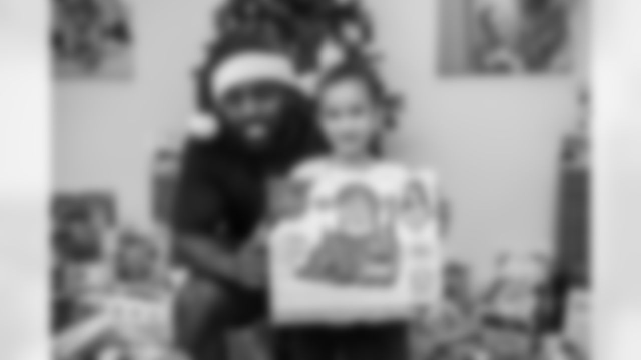 An image from the Dec. 19, 2018 community development event featuring Whitney Mercilus at Easter Seals.