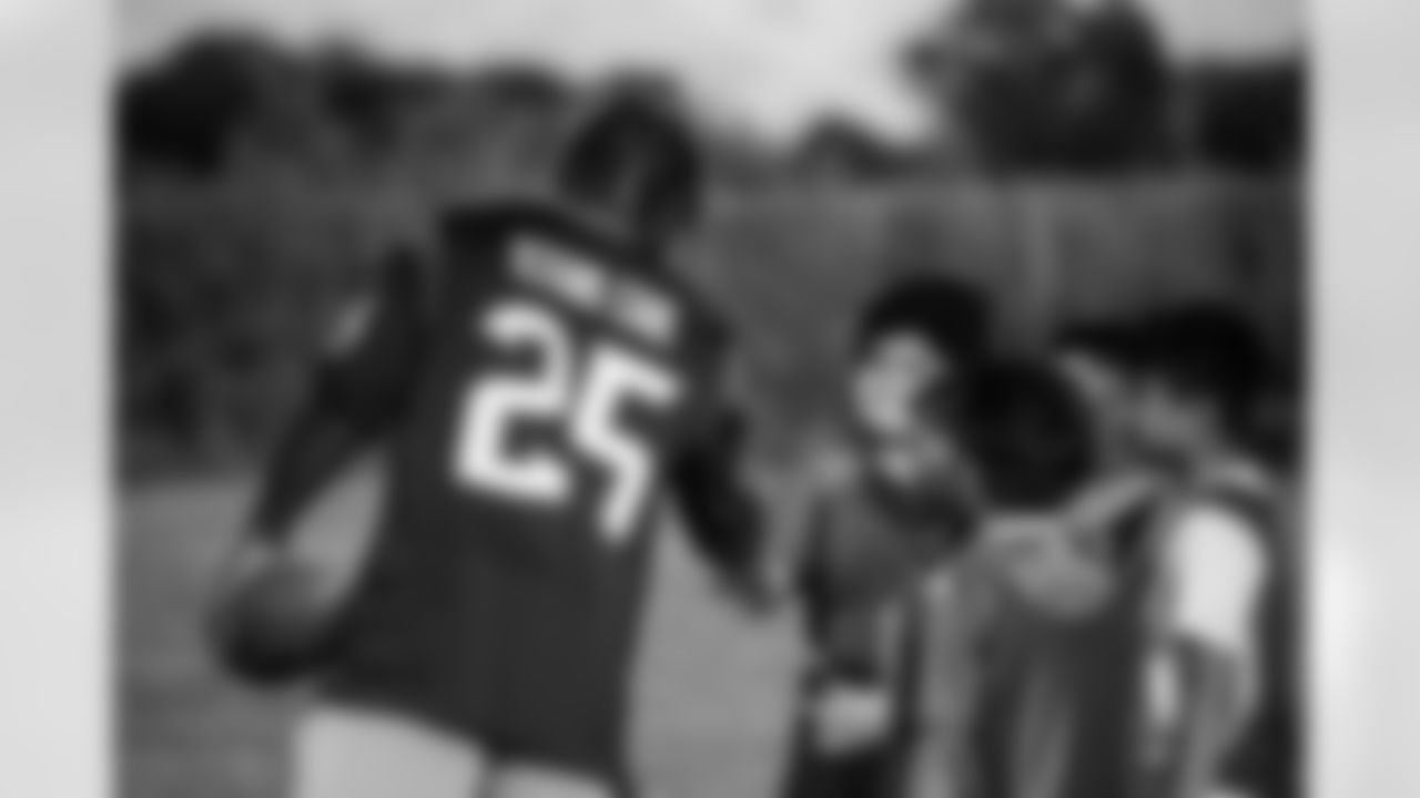 An image from the Police Activities League Flag Football youth football event in Houston, TX on Oct. 12, 2021.
