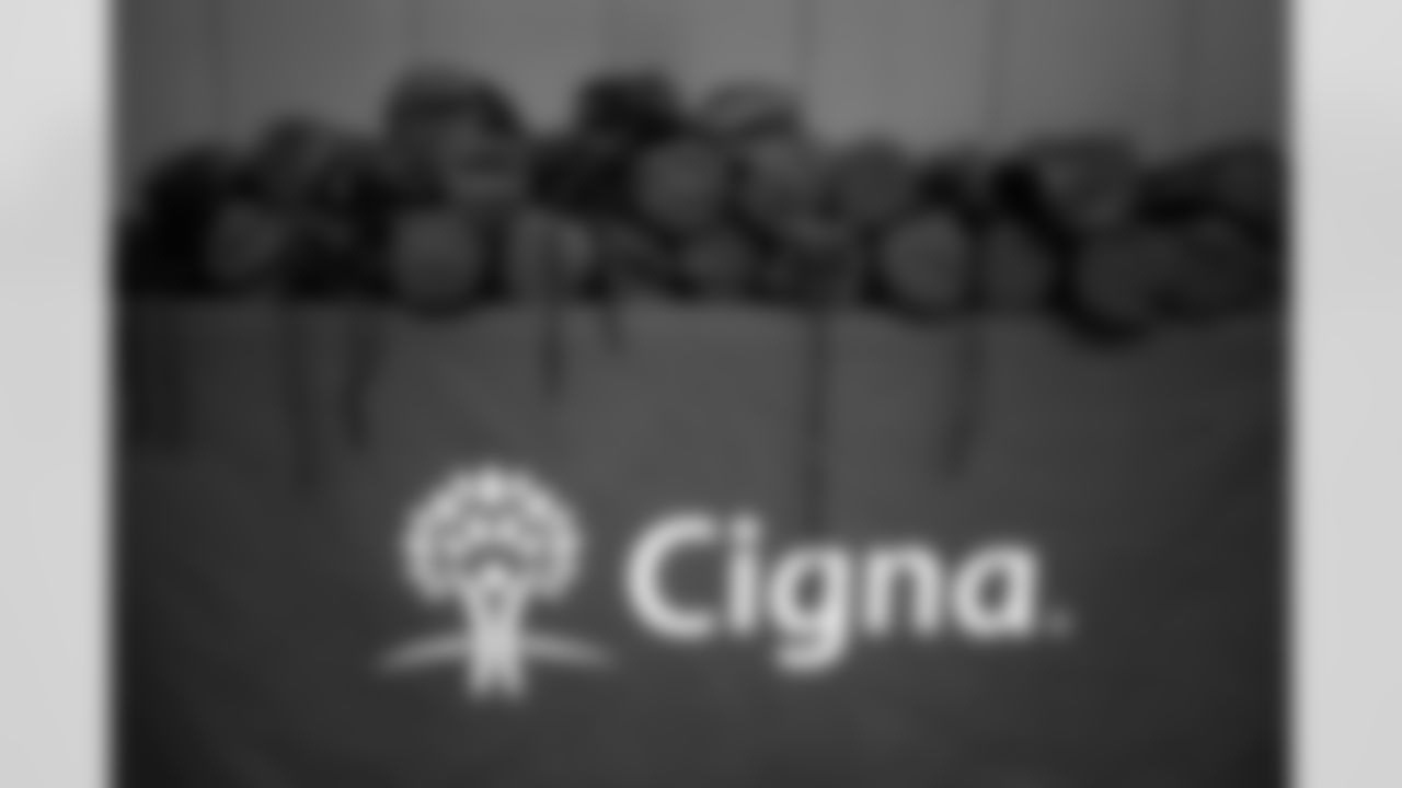 An image from the Cigna Just Flow Yoga event at the Harvard Boys and Girls Club in Houston, Texas, on Nov. 3, 2021.