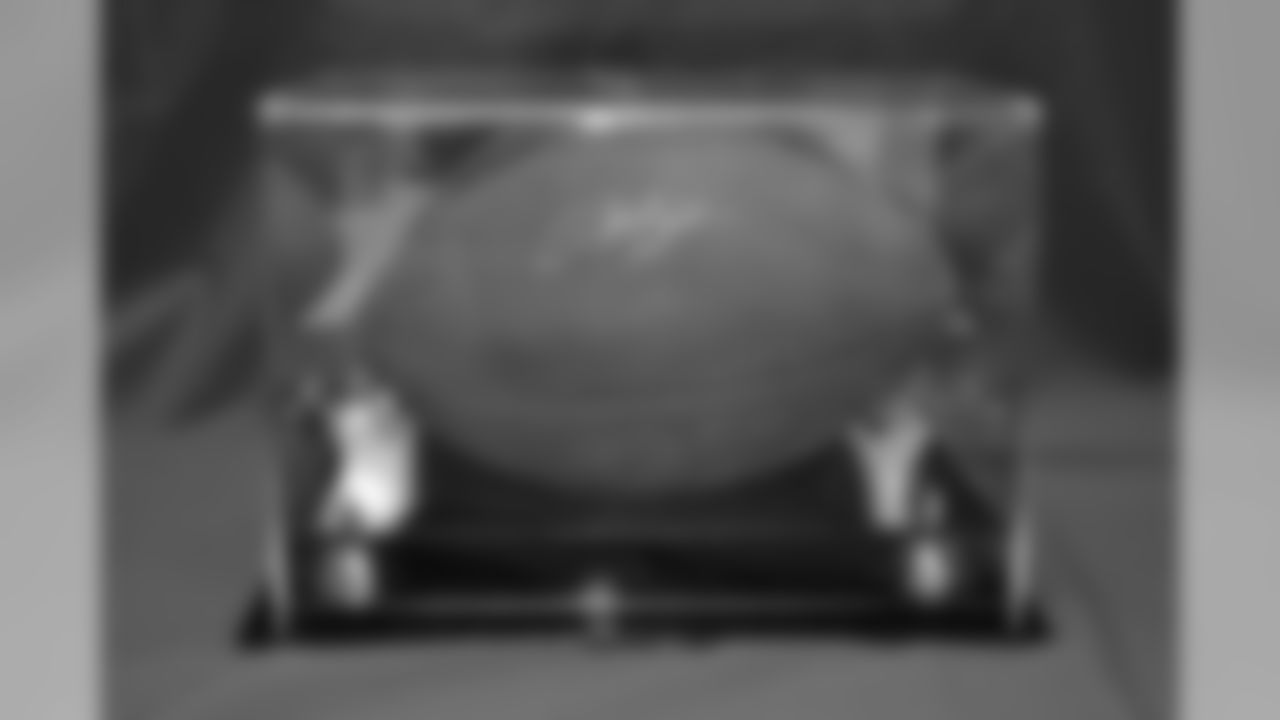Encased Authentic Football Autographed by Texans RB Arian Foster!