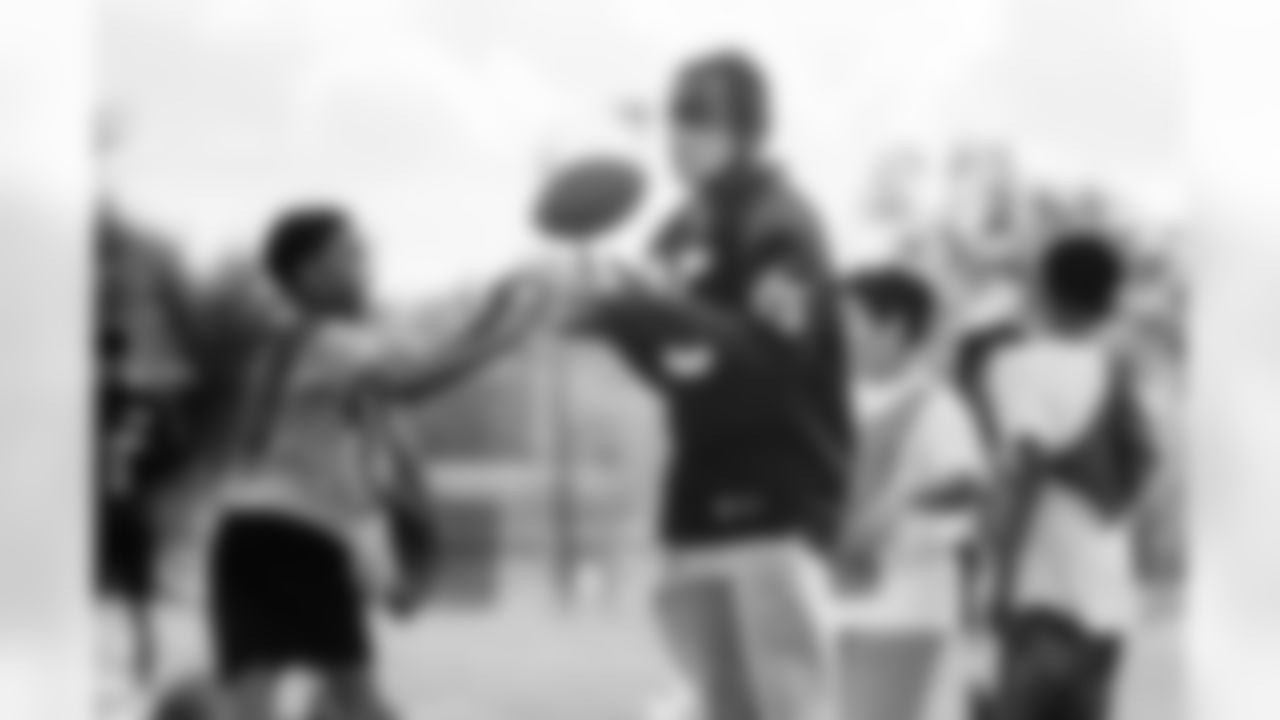 An image from the Police Activities League Flag Football youth football event in Houston, TX on Oct. 12, 2021.