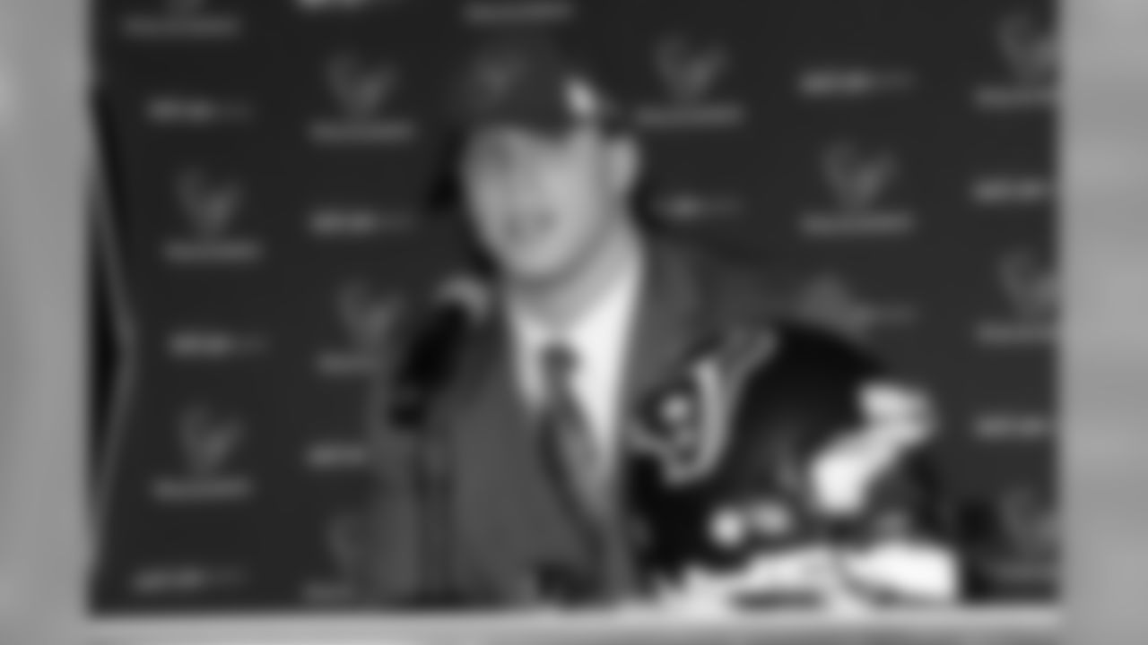 Cushing makes his first remarks to the Houston media.