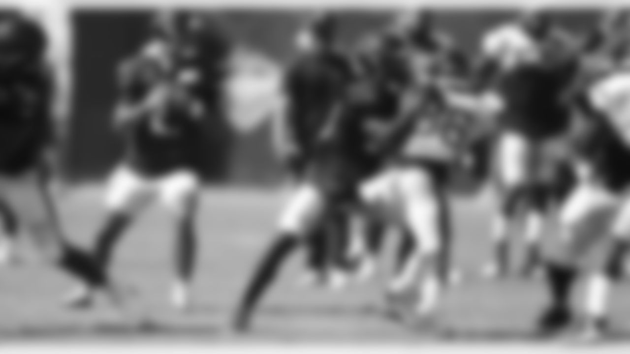 An image from the Aug. 23, 2020 preseason training camp practice in Houston, TX.