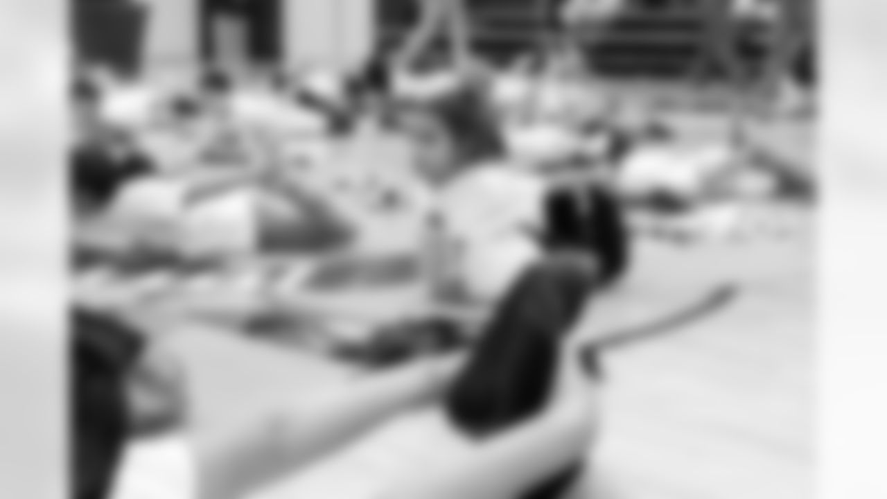 An Oct. 19, 2022 Image from the Texans Youth Just Flow Yoga Event at Havard Boys & Girls Club in Houston, TX.