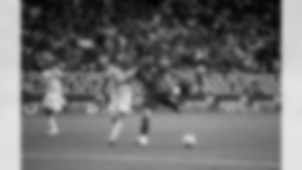 A June 25, 2023 image from the Gold Cup Soccer match featuring Mexico vs. Honduras at NRG Stadium in Houston, TX.