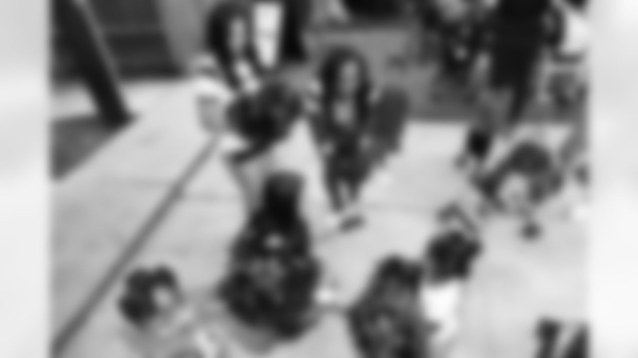 An image from the Sept. 16, 2021 Houston Texans community development at the Mission of Yahweh in Houston Texas. The Texans hosted a ribbon cutting celebration to open the new playground.