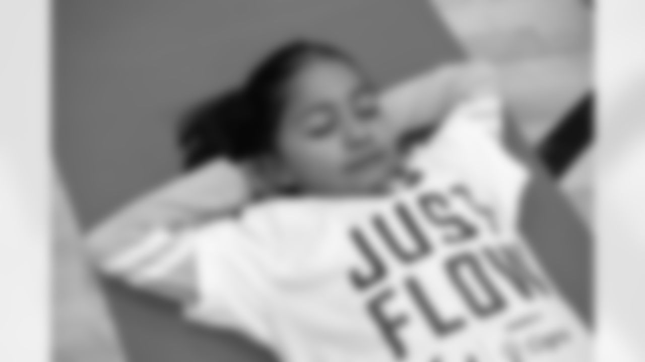 An Oct. 19, 2022 Image from the Texans Youth Just Flow Yoga Event at Havard Boys & Girls Club in Houston, TX.