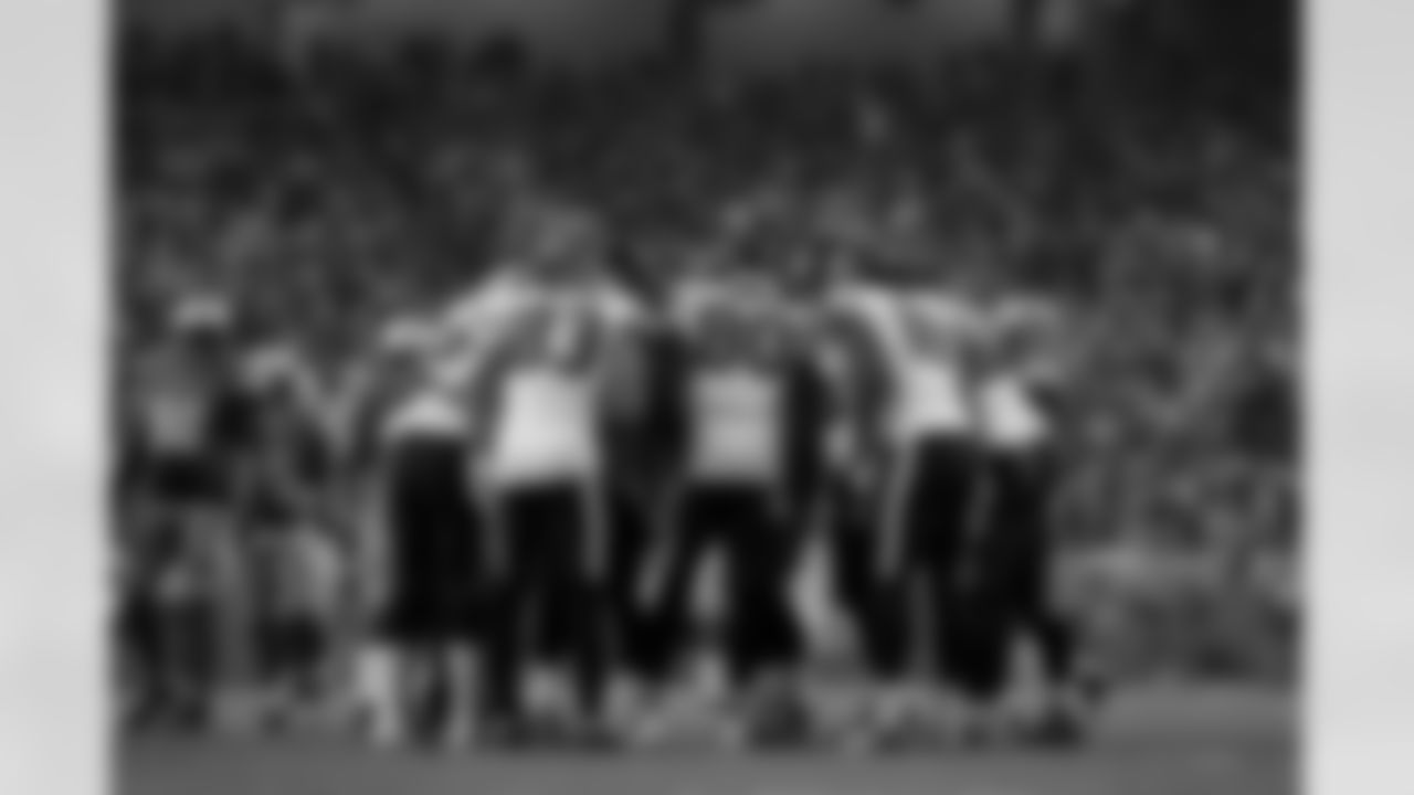 The Houston Texans huddle against the Detroit Lions in the second half of an NFL football game in Detroit, Thursday, Nov. 22, 2012. Houston won 34-31. (AP Photo/Paul Sancya)